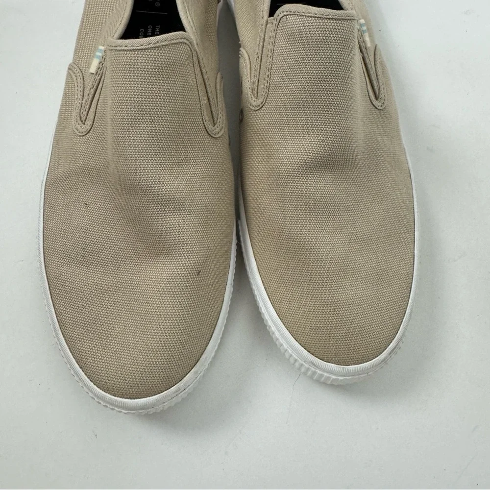 Toms Tan Slip On Flats Causal